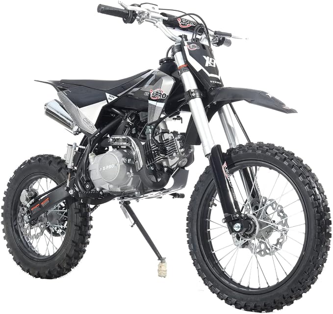 X-PRO 125cc Gas Dirt Bike Pit Bike Adults Dirt Pit Bike 125 Dirt Bike Dirt Pitbike,Big 17"/14" Tires!
