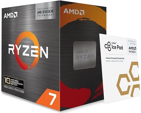 AMD Ryzen 7 5800X3D 8-core, 16-Thread Desktop Processor with AMD 3D V-Cache Technology