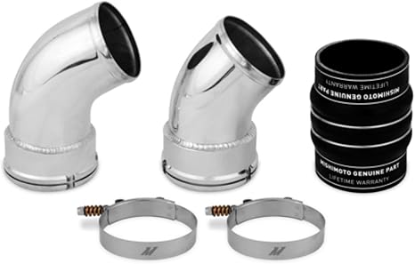 Mishimoto MMICP-DMAX-06CBK Intercooler Pipe Kit Compatible With Chevrolet 6.6L Duramax 2006-2010 Black
