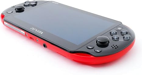 Sony Playstation Vita Wi-Fi 2000 Series Slim (Piano Black/Matte Red) (Renewed)