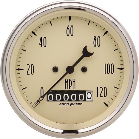 AUTO METER 1879 Antique Beige Electric Programmable Speedometer