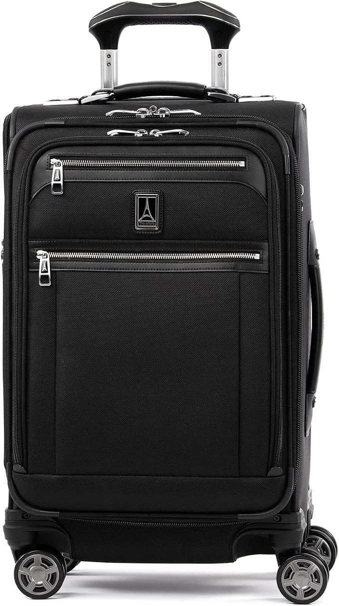 Travelpro Platinum Elite Carry-On Luggage Spinner, Black, 21-Inch