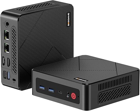 BOSGAME E4 Air Mini PC, AMD Ryzen 5 3500U 8GB DDR4 256GB SATA SSD