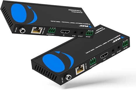 OREI 8K@30Hz HDMI Extender Balun HDBaseT 300ft - VRR, HDR, CEC, IR, RS-232 | 4K HDMI Extender, HDBaseT 4K 120Hz – 40Gbps FRL, Dolby Vision, HLG, Dolby Atmos, DTS:X, Audio Extraction