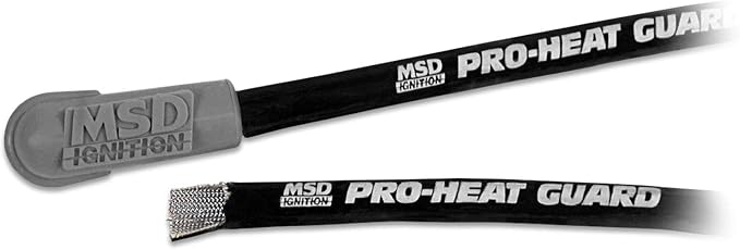 MSD 3411 Pro-Heat Guard, Hi-Temp Silicone Sleeve, 25'