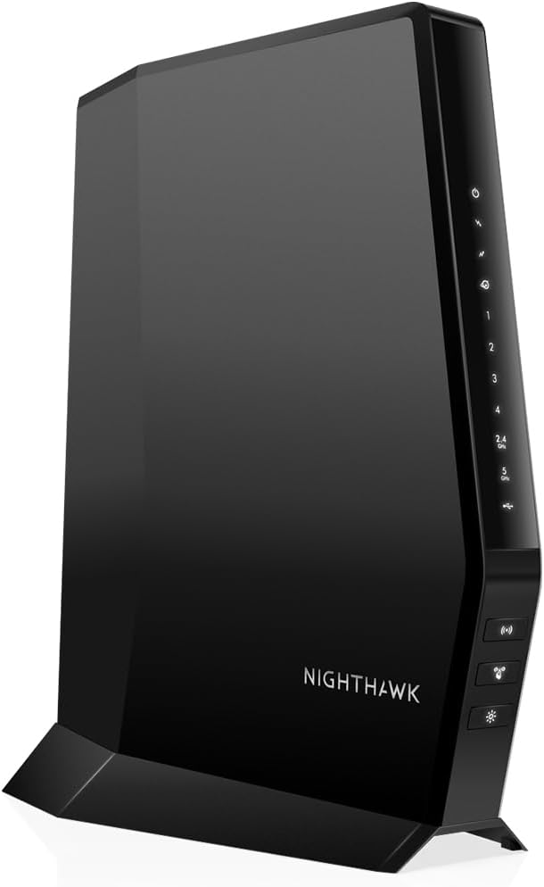 NETGEAR Nighthawk Modem Router Combo (CAX30S) DOCSIS 3.1 Cable Modem and WiFi 6 Router - AX2700 6.0 Gbps - Compatible with Xfinity, Spectrum, Cox, and More - Gigabit Wireless Internet - NETGEAR Armor