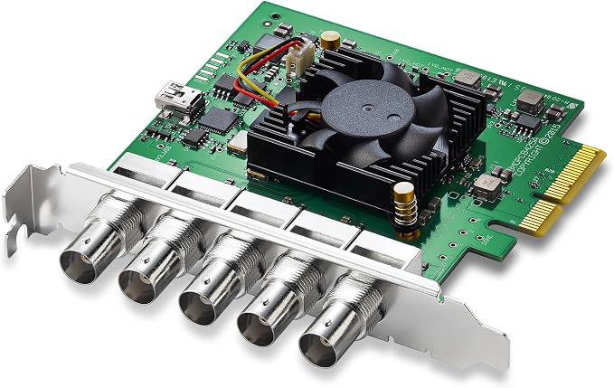 Blackmagic Design DeckLink Duo 2 PCIe Capture and Playback Card, Up to 1080p60, 4 Channel 3G-SDI (BDLKDUO2)