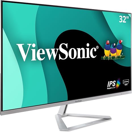 ViewSonic VX3276-MHD 32 Inch 1080p Widescreen IPS Monitor, HDMI, PC Display