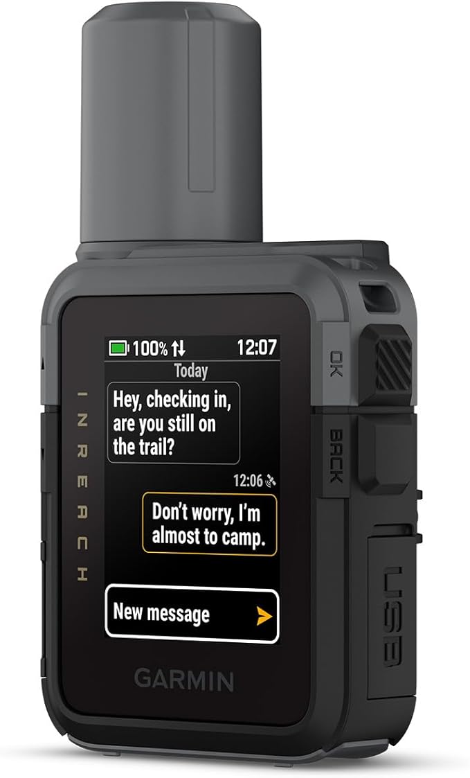 Garmin inReach® Mini 3, SOS Satellite Communicator | Text Messaging Beyond Cell Service, Global Coverage, Color Touchscreen Display, Active Subscription Required