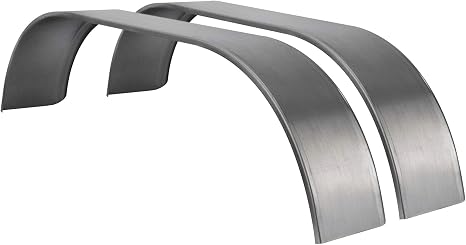 RecPro 64" Tandem Axle Steel Trailer Fenders | 14 Gauge | 2-Pack