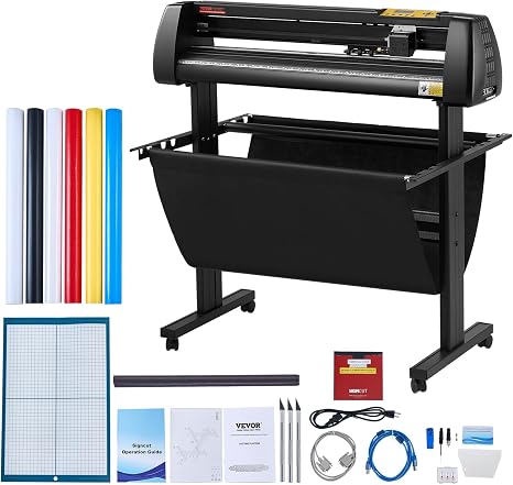 VEVOR Vinyl Cutter Machine 34 inches Bundle Manual Vinyl Plotter Cutter