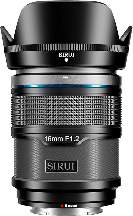 SIRUI Sniper 16mm Autofocus Lens, F1.2 Wide Angle APS-C Camera Lens for A5, A6, FX30, ZV-E10 (E Mount, Black)