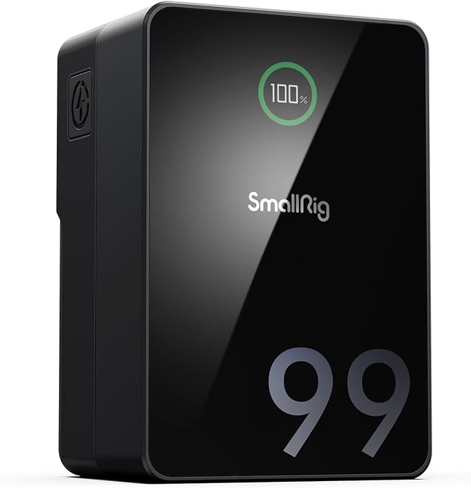 SMALLRIG V Mount Battery VB99 Pro, 99Wh / 6800mAh Mini V-Mount Battery | 100W Output, 2.5H Full Charge, PD 3.0 Fast Charging, for Filmmakers, Cameras, Camcorders, Phones, Monitors, Video Lights