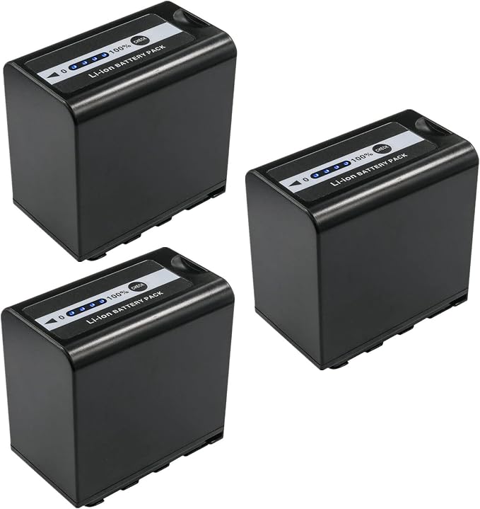 Kastar 3-Pack AG-VBR89G Battery 7.4V 8850mAh Replacement for Panasonic HC-X2 4K Camcorder, Panasonic HC-X20 4K Mobile Camcorder