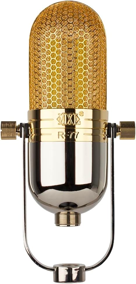 MXL R77 Professional Ribbon Microphone With Traditional Yoke Mount Form Factor