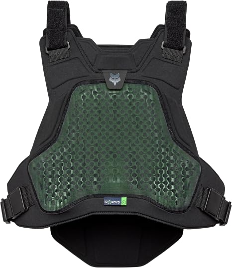 Fox Racing Airframe Motocross Dirt Bike Chest Guard, Black, Small/Medium