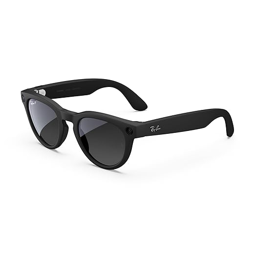 Meta Ray-Ban (Gen 2) Headliner Smart AI Glasses, Black, Polarized Lenses