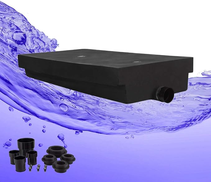 RecPro 50 Gallon RV Holding Tank 53" x 27" x 10 1/2" (with Fittings)