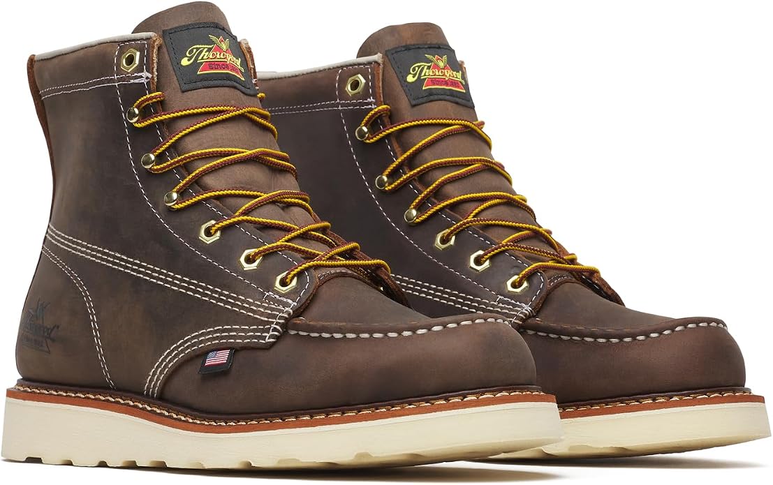 Thorogood Men's American Heritage 6" Moc Toe, MAXwear Wedge Non-Safety Toe Work Boots