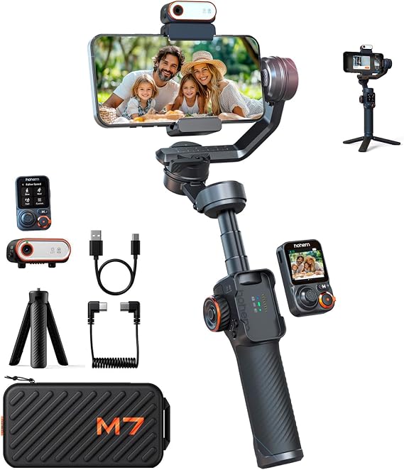 hohem iSteady M7 Gimbal Stabilizer for iPhone, 3-Axis Smartphone Gimbal