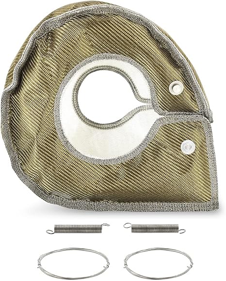 Mishimoto MMTB-RAM-07 Titanium Turbo Blanket, Compatible With Dodge Ram 6.7L Cummins 2007.5-2018