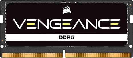 CORSAIR Vengeance SODIMM DDR5 RAM 32GB (1x32GB) Up to 5600MHz CL48 Intel XMP 3.0 Desktop Computer Memory - Black (CMSX32GX5M1A5600C48)