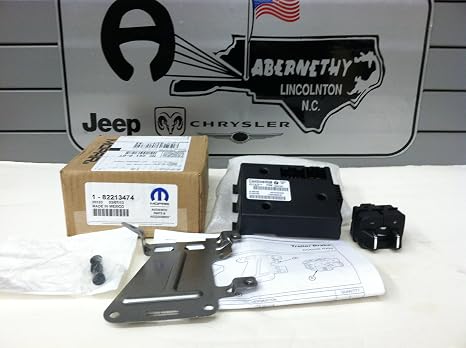 Mopar 82213474 Integrated Trailer Brake Controller Production Style Integrated Electronic Trailer Brake Controller