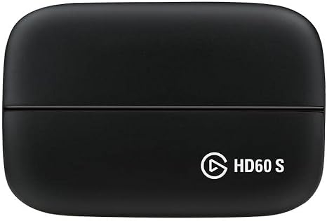 Elgato HD60 S, External Capture Card, Stream and Record in 1080p60 with ultra-low latency on PS5, PS4/Pro, Xbox Series X/S, Xbox One X/S, in OBS, Twitch, YouTube, works with PC/Mac