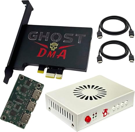 GhostDMA PC Cheating Kit Bundle (VGK FW) - HDMI DMA Fuser - Makcu with Custom Firmware - DMA 75t Card EMULATED FIRMWARE - Internal Computer Components, PCI-E Connectivity Techonology