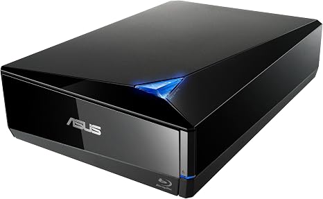 ASUS Powerful Blu-ray Drive with 16x Writing Speed and USB 3.0 for Both Mac/PC Optical Drive BW-16D1X-U/BLK/G/AS/P2G, 1 Year Warranty