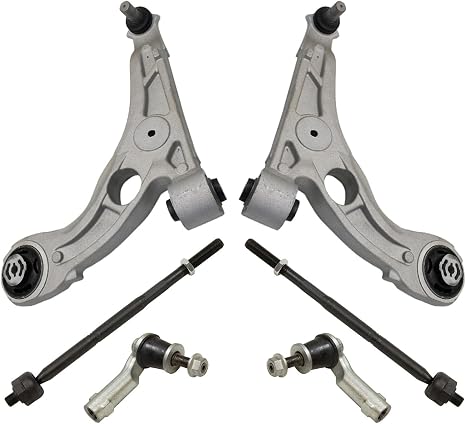 TRQ Front Steering & Suspension Kit Control Arm with Ball Joint Tie Rod