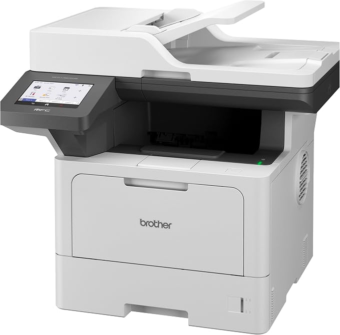 Brother Professional Laser Printer All-in-One with Scanner and Copier, High-Speed 50 ppm Monochrome Printing, Wireless Network Ready, Dual-Band WiFi, Auto 2-Sided Print (MFC-L5915DW)