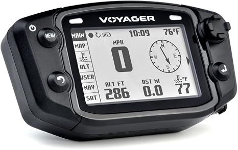 Trail Tech 912-122 Voyager GPS Digital Gauge Snowmobile Kit for Ski-Doo, Polaris, Arctic Cat, Yamaha