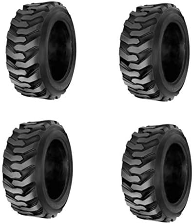 HORSESHOE (4-Pack) 10-16.5 14PLY Skid Steer Loader Tractor Tubeless Tires w/Rim-Guard-Wall Heavy Duty G Load 10x16.5 NHS R-4 L2/G2 T168