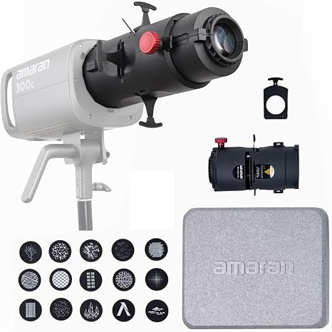 Amaran Spotlight SE 36° Lens Gobos Kit for Amaran Halo 300x 200x 100x 60x | Projection Lens Modifier Compatible with Amaran 300C 150C 200x S