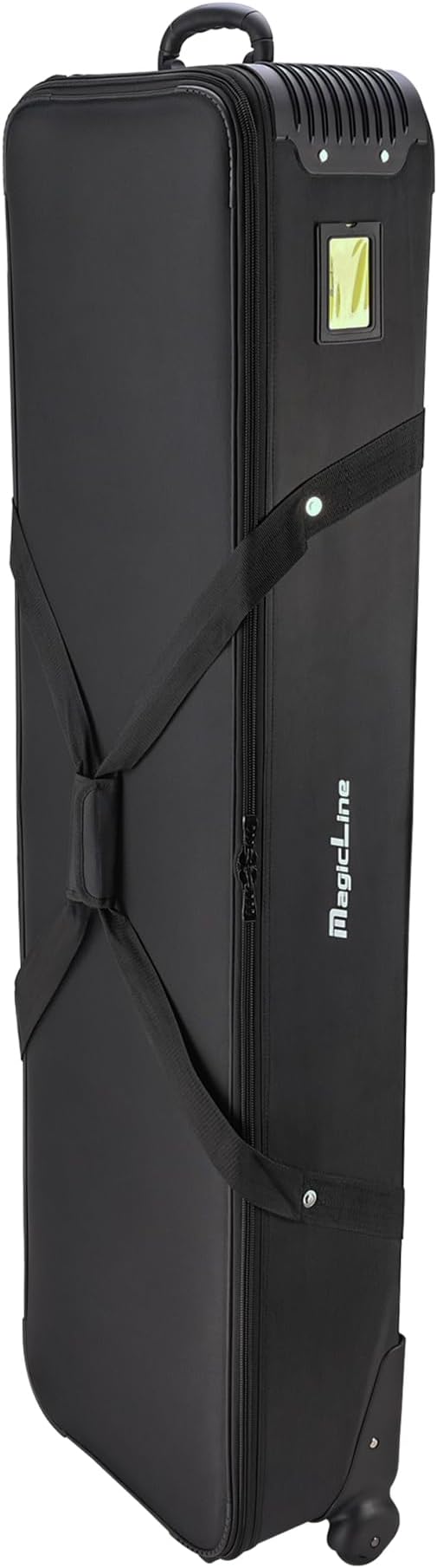 MagicLine Rolling Case for Three C Stands with Removable Base 56.3x15.7x8.7 inch/143x40x22 cm, Studio Trolley Case, Carrying Bag with Wheels for C stands, Light Stands and Tripods