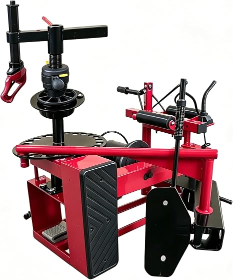 KT-2205P Manual Tire Spreader Portable Tire Changer with Stand Adjustable LED Light Tire Spreader Mini Tire Changer Machine (2205P)