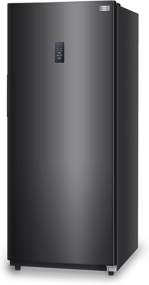BLACK+DECKER 14 Cu. Ft. Convertible Freezer Refrigerator, Upright Freezer with Glass Shelves, ENERGY STAR rated, Frost Free, BUC1400XB, Black
