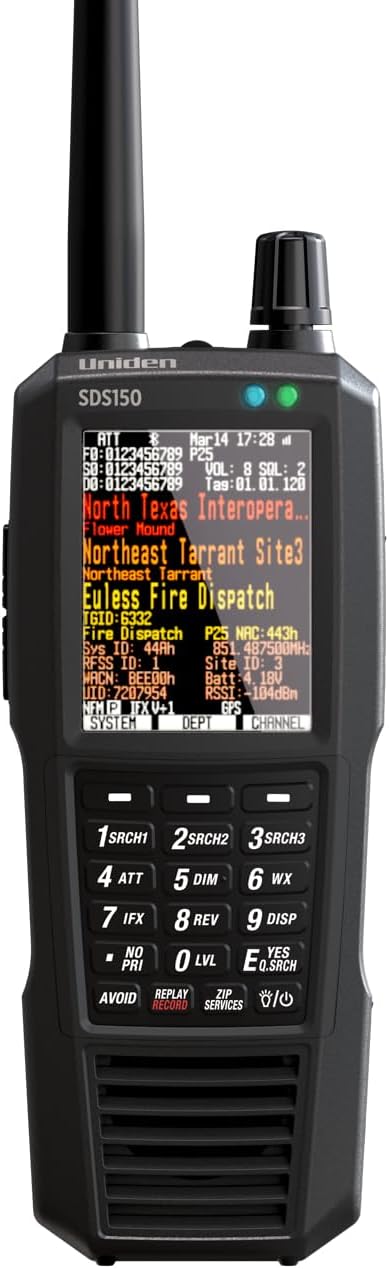 New Uniden SDS150, Our Most Advanced Digital Radio Scanner Ever, Software Defined Radio (SDR) Technology, Exceptional Performance in Simulcast and Weak-Signal environments, Built-in GPS