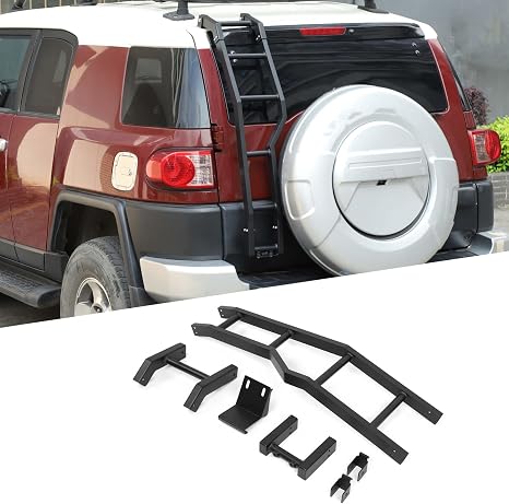 Tailgate Ladder Compatible with Toyot@ FJ Cruiser 2007-2021
