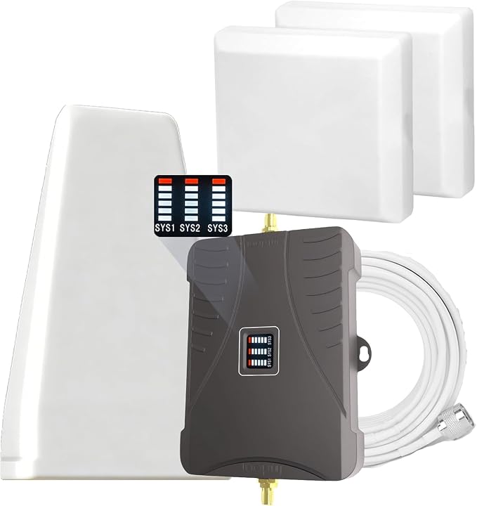 Cell Phone Booster for Home & Multi-Room, Up to 7000 Sq.Ft, Cell Phone Signal Booster for Band 5/12/13/17,Boost 5G 4G LTE 3G Data for All U.S. Carriers, FCC Approved
