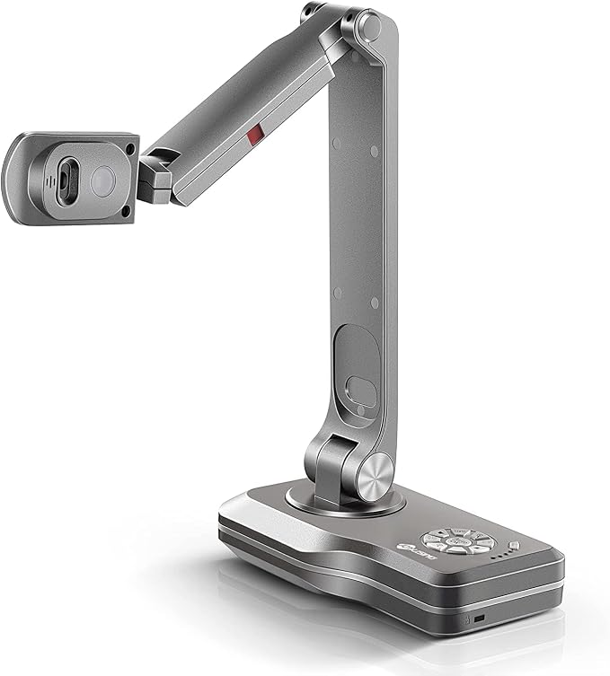 JOYUSING V508 VGA/HDMI/USB 8MP Three Mode Document Camera for Teacher, Auto Focus, LED Light for Real-time Projection, Video Recording, Distance Learning, Works with and Without a Compute