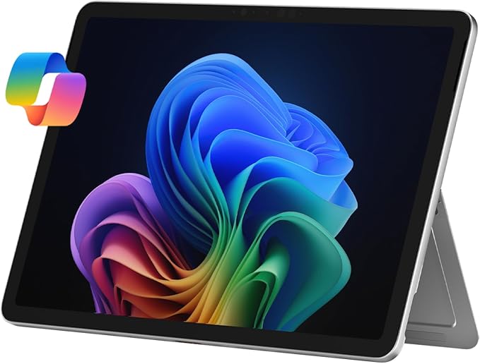Microsoft Surface Pro 2-in-1 Laptop/Tablet (2025), Windows 11 Copilot+ PC, 12" Touchscreen Display, Snapdragon X Plus (8 Core), 16GB RAM, 256GB Storage, Platinum (Renewed)