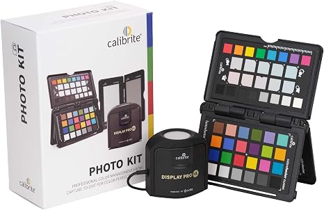 Calibrite Photo Kit w/Display Pro HL Monitor Calibration Colorimeter w/ColorChecker Passport Photo 2, Capture to Edit Color Workflow for RAW, Custom Camera Profiles, White Balance, Accurate Displays | Display Pro HL Monitor Calibration Colorimeter w Color