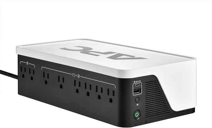 APC 1050VA/600W UPS Battery Backup for Computer, Office, Wi-Fi, BE1050G3