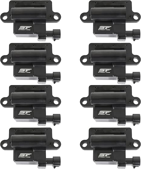 MSD Street Fire 55108 Ignition Coils - Black - 8-Pack