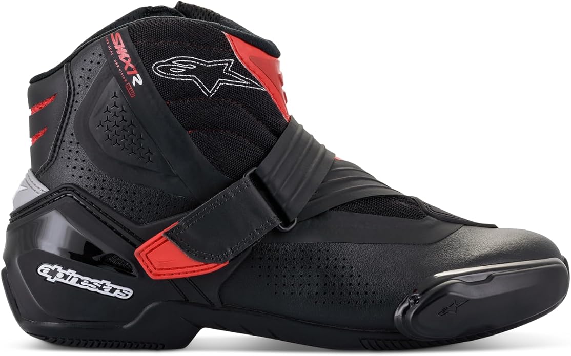 Alpinestars Men's SMX-1 R V2 Vented Motorcycle Boots, Short Riding Boots, CE-Certified