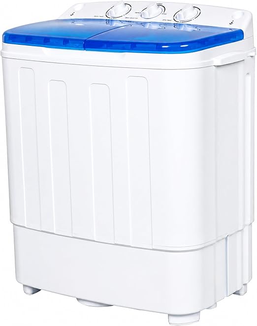 Portable Washing Machine,18 lbs Capacity,Washer and Dryer Combo Machine for Homes & Apartments,Twin Tub Laundry Washer with Spin Cycle
