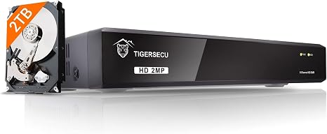 Super HD 1080P 8 Channel DVR Security Recorder with 2TB Hard Drive, Hybrid 6-in-1 CCTV DVR Recorder Compatible with 2MP and 5MP TVI, AHD, CVI, CVBS, RS485 PTZ and IP Security Cameras | Hybrid 6-in-1 CCTV Recorder Compatibility for 2MP and 5MP TVI/AHD/CVI/