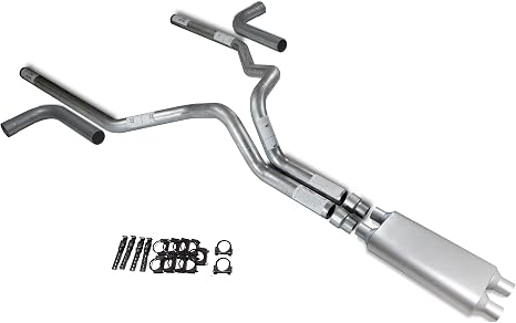 Truck Exhaust Kits - 3" Dual Inlet Exhaust Fits 2000-2006 Chevy GMC 2500